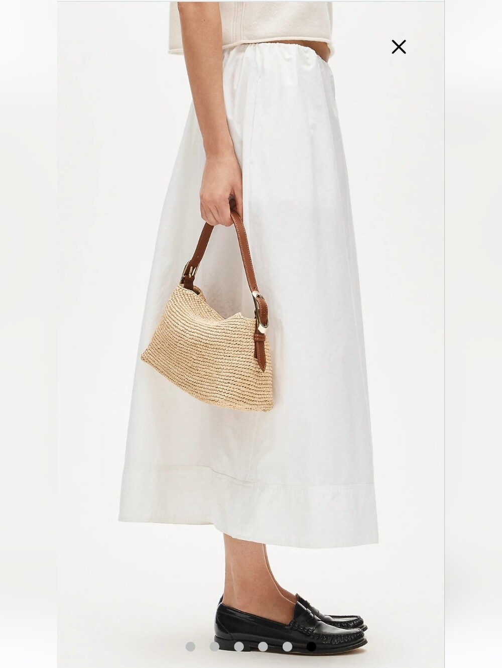 NWOT J.Crew Berkeley small handknotted shoulder bag in raffia $148 Display - Picture 6 of 6